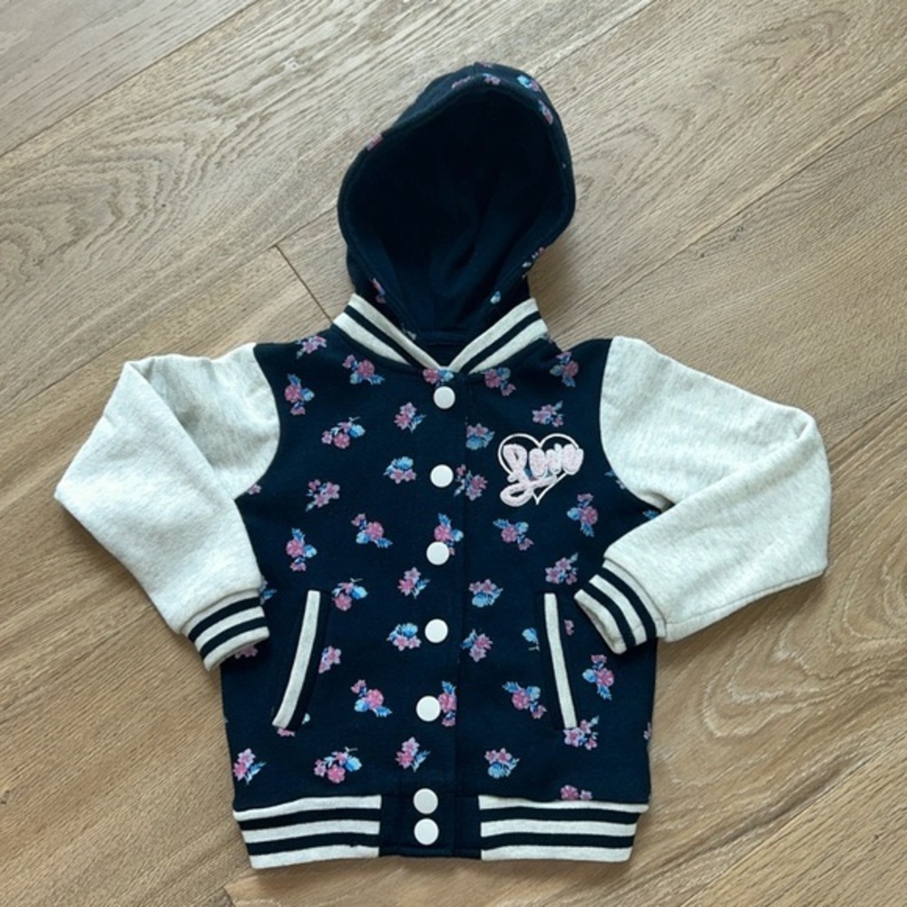 Reflex Kids | Floral Snap Front Hoodie Sweatshirt size 5